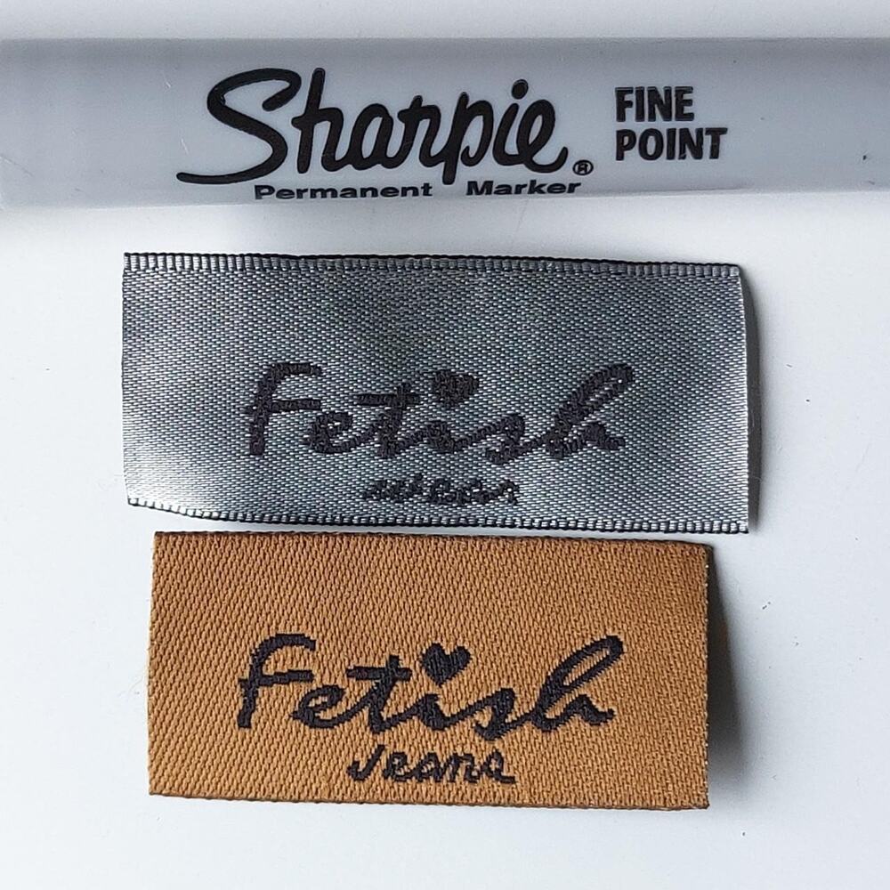 lot of 5 Fetish Wear Jeans Clothing Tag Label: pick color custom crafts supplies